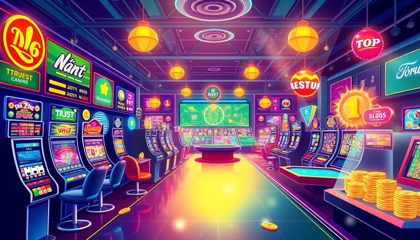TOP nhà cái uy tín displayed on an exciting online gambling platform interface with vibrant colors and engaging promotions.
