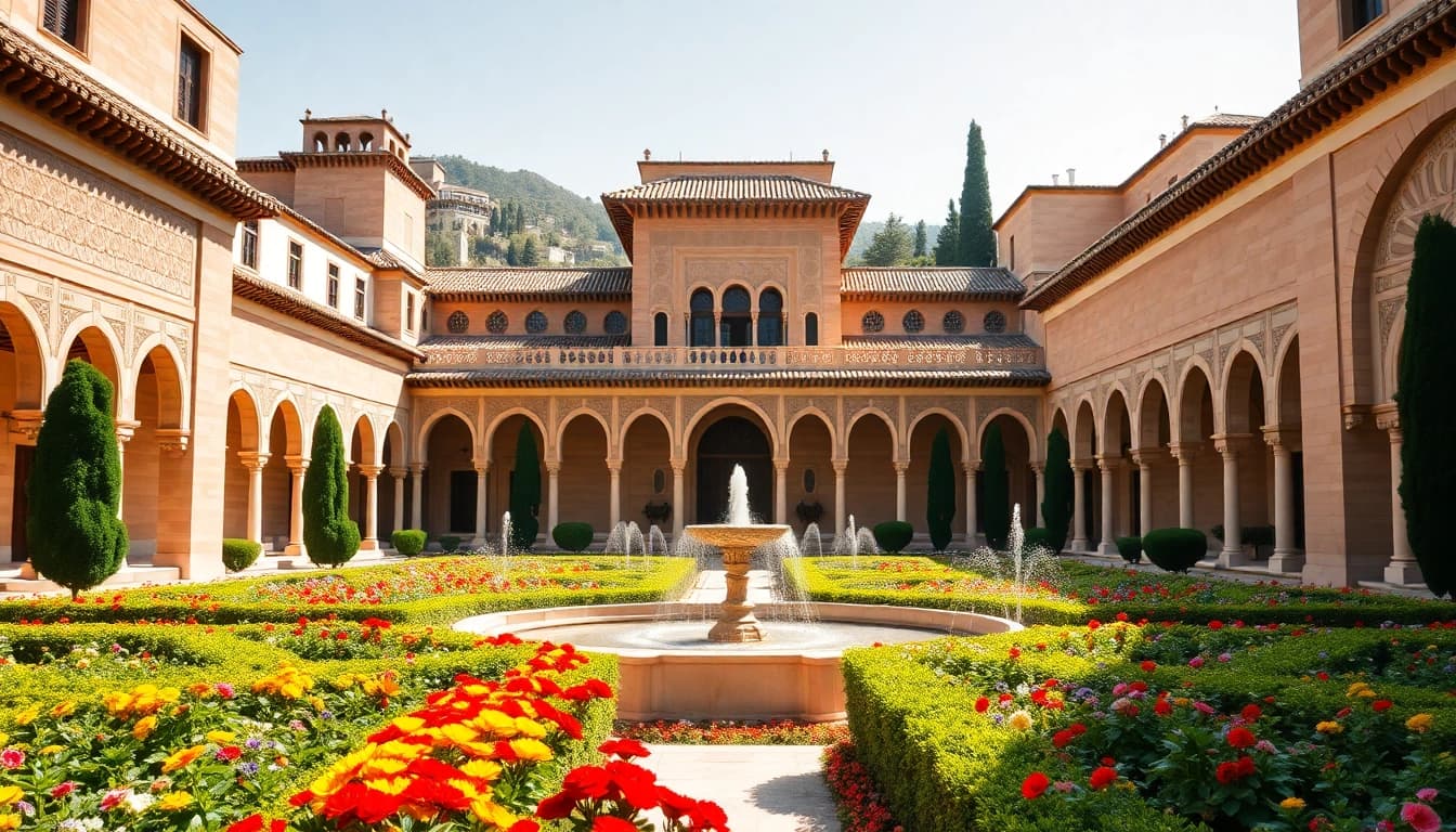 Erwerben Sie Alhambra Nasridenpalast Tickets und genießen Sie den Blick auf die prachtvolle Architektur.