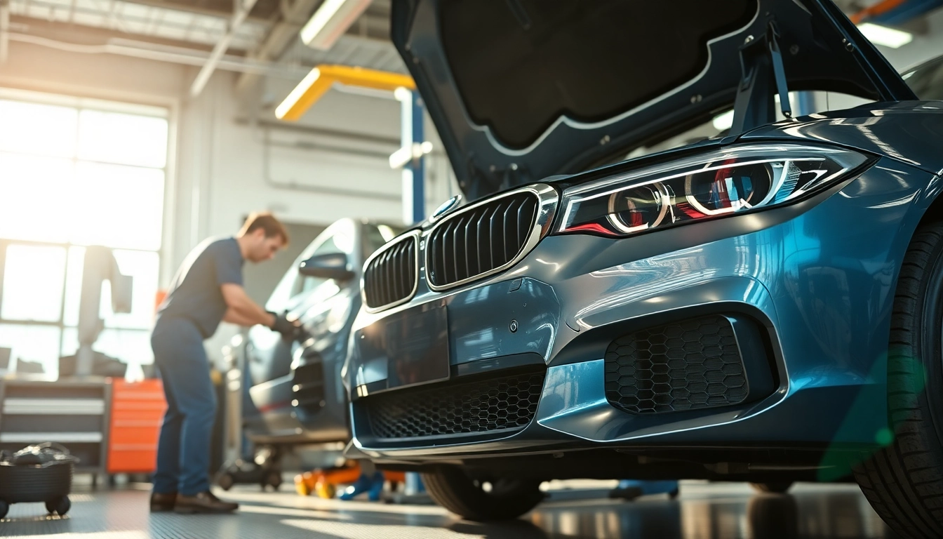 BMW Nachrüstung mit modernen Technologien in einer Werkstatt erlebt hochwertige Umrüstung.