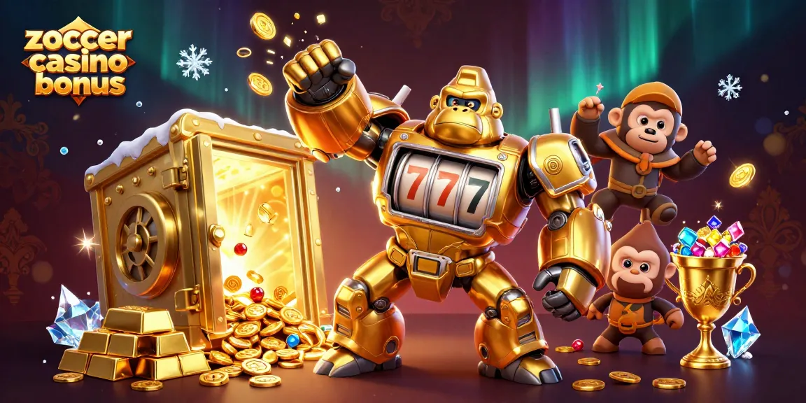 Experience the exciting zoccer casino bonus with dynamic slot machine elements and treasures bursting forth!