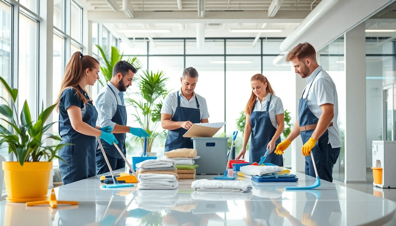 Professionelles Reinigungsdienste Berlin Team reinigt Büros und sorgt für Hygiene.