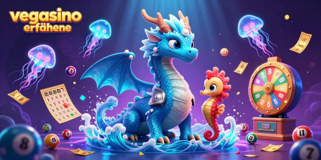 Engage with vegasino erfahrungen through vibrant gaming scenes, showcasing dynamic lottery elements.