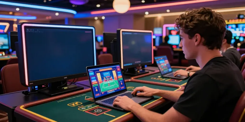 Player engaging in live games at RIKVIP online casino.