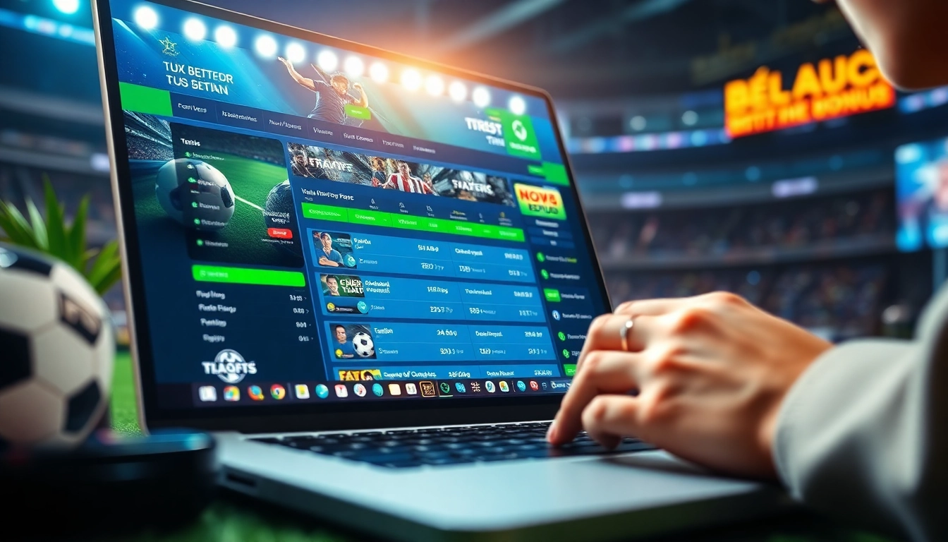 Dynamic sports betting experience with trangcacuocbongda interface, showcasing football bets and user engagement.