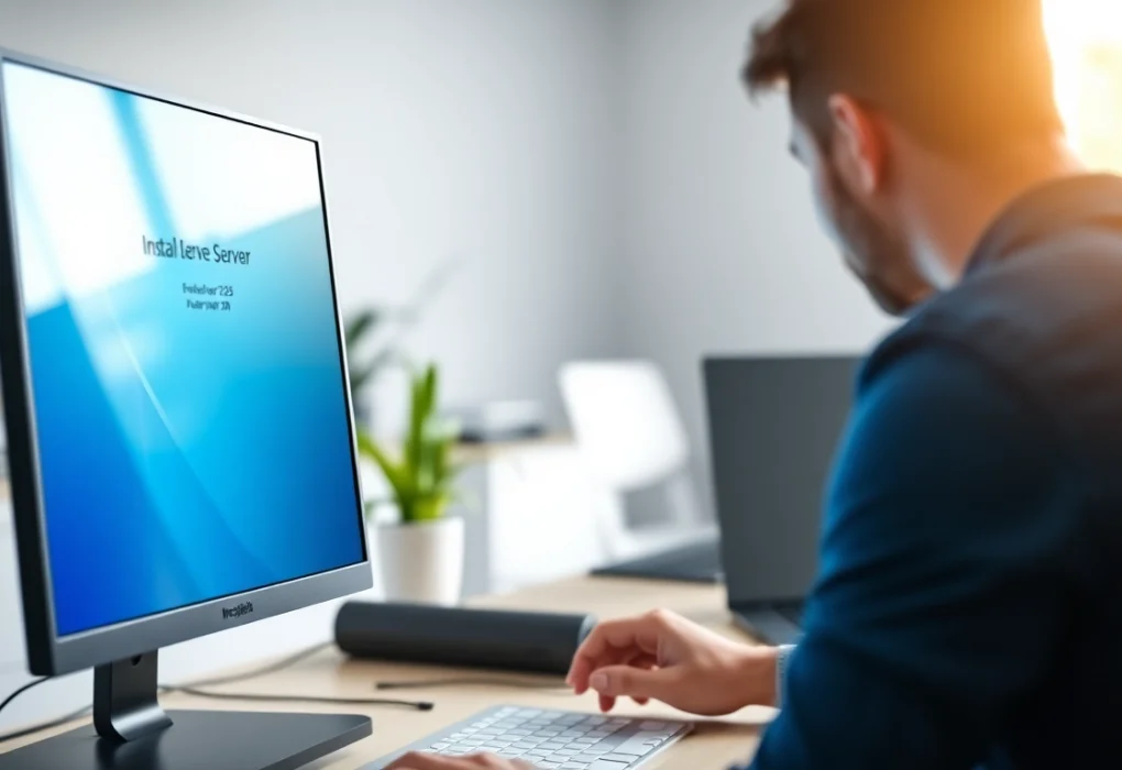 Das Original Server 2025 User CAL Download in Aktion auf einem modernen Computer.