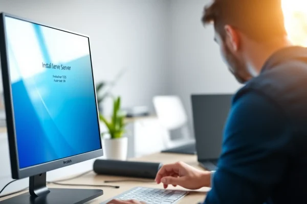 Das Original Server 2025 User CAL Download in Aktion auf einem modernen Computer.