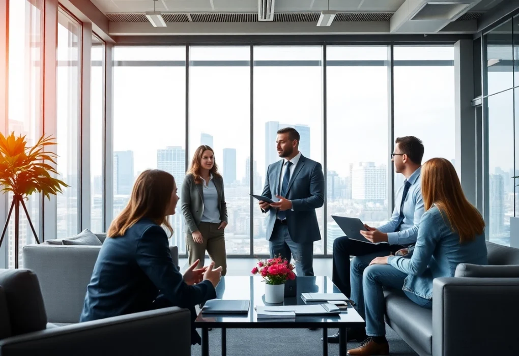 Headhunter Ingenieure bietet professionelle Beratung in einem modernen Büro an.