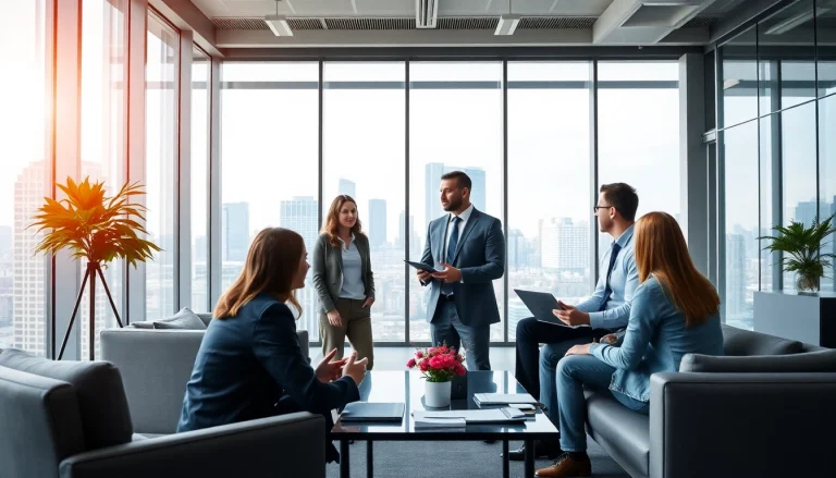 Headhunter Ingenieure bietet professionelle Beratung in einem modernen Büro an.